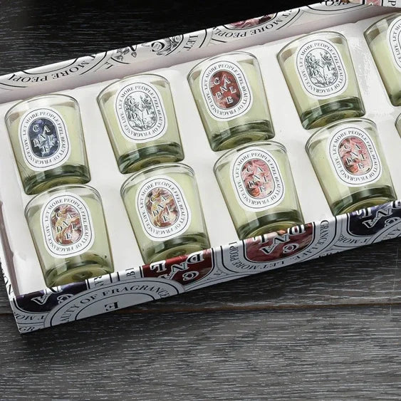 12 Piece Natural Aromatherapy Candle Set