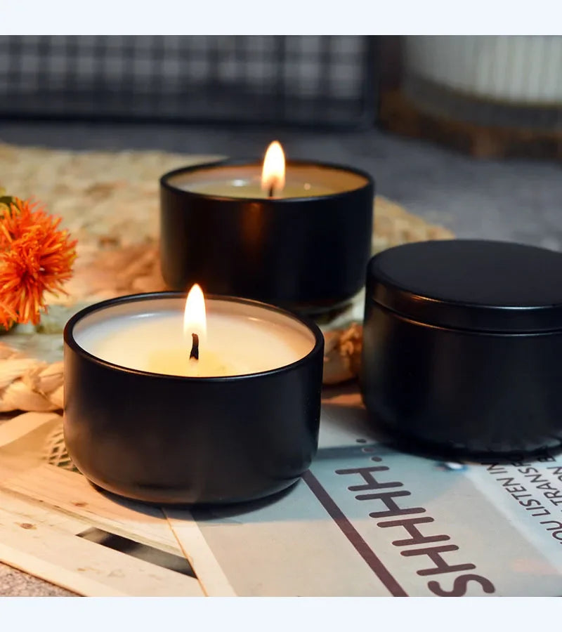 Elegant Black Mosquito Repellent Candle