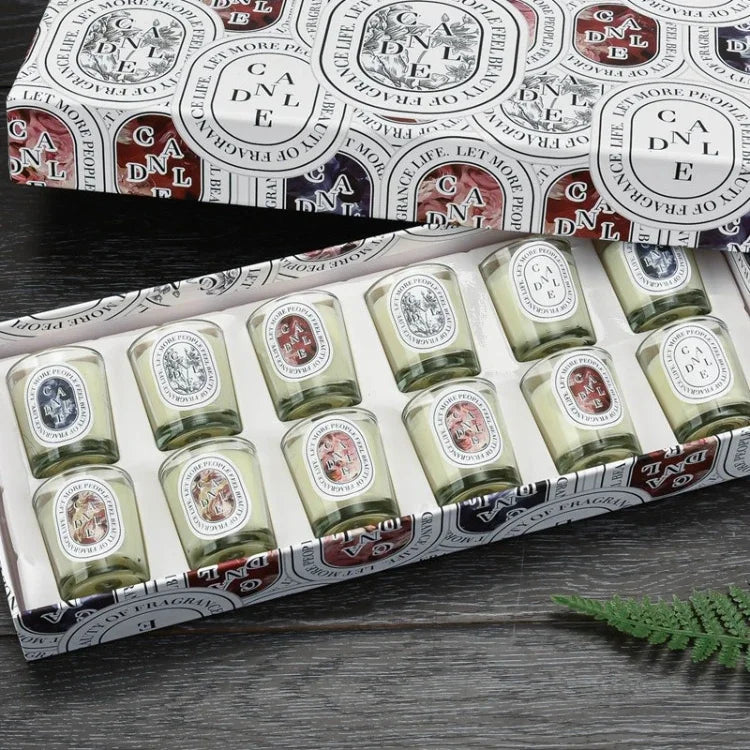 12 Piece Natural Aromatherapy Candle Set