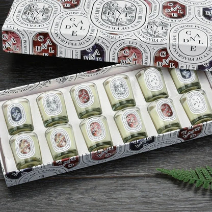 12 Piece Natural Aromatherapy Candle Set