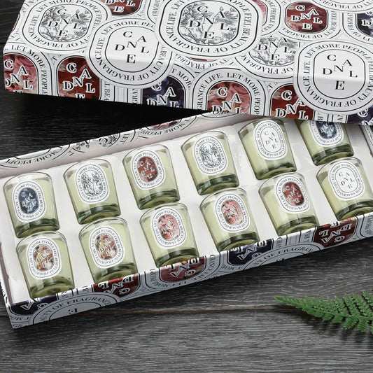 12 Piece Natural Aromatherapy Candle Set